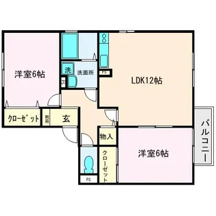 オークヴィレッジ【1階】の間取り