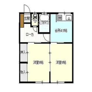 熊本県熊本市南区日吉2【アパート】の間取り