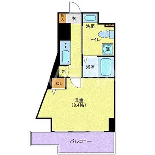 SIDE ONE【10階】の間取り