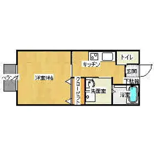 ベルハイツ【1階】の間取り
