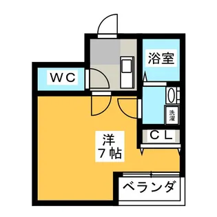 クレフラスト新城【1階】の間取り