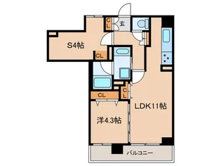 ルミーク文京千石【4階】の間取り
