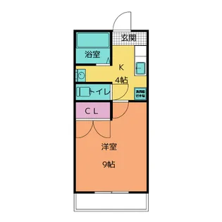 コーポスプリング D【2階】の間取り