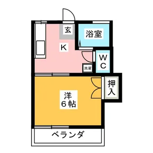 ハウス滝山【1階】の間取り