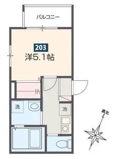 ハレアカラ東浦和【1階】の間取り