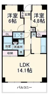 アーバンパーク市ヶ尾【1階】の間取り