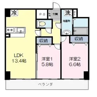 クラティオ【4階】の間取り