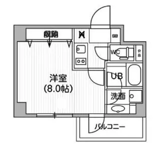 レクシード神楽坂【4階】の間取り