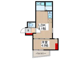 ルナマーレ七里【2階】の間取り