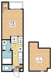 ヴィオラ金堀【2階】の間取り