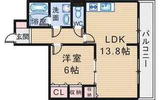 ヤノマンション【1階】の間取り