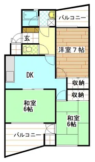 メゾン・ルミネA棟【3階】の間取り
