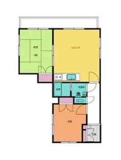 フラワーパークハイツA【2階】の間取り