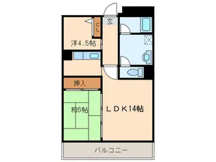VIP中川【5階】の間取り