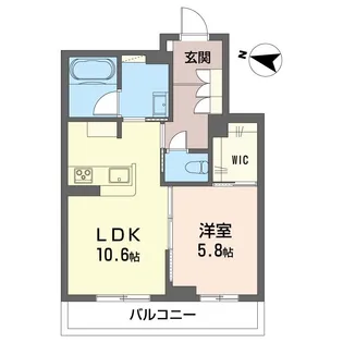 フォルティガーレ【2階】の間取り