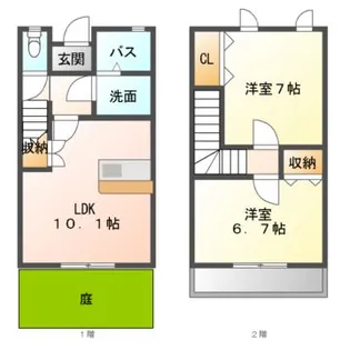 tresor B【2階】の間取り