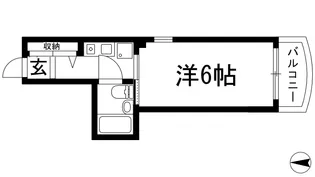 ミツワ小戸ビル【6階】の間取り