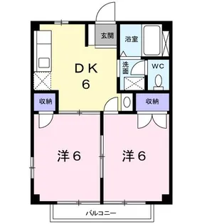 グリーンハイツ【1階】の間取り