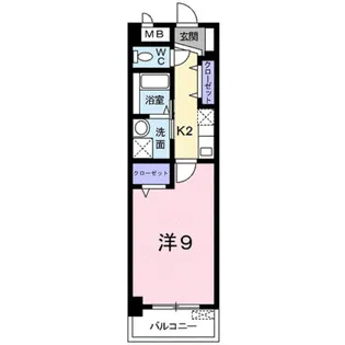 1Kの間取り画像