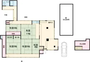 京都府京都市右京区梅ケ畑奥殿町【一戸建】の間取り