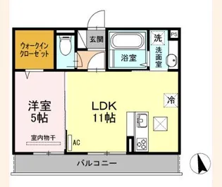 ソシアメゾン坂元【2階】の間取り