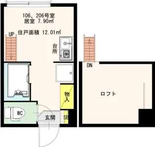 グランリュクス【2階】の間取り