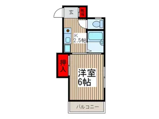 第2メゾンミヨ【2階】の間取り