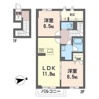 コニフェール【2階】の間取り