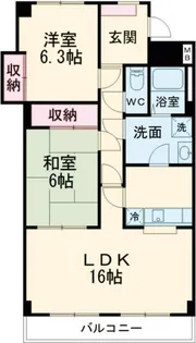 ハイタウンソレイユ【5階】の間取り