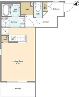 1Rの間取り画像