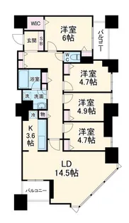 ザ・ハシモトタワー【17階】の間取り
