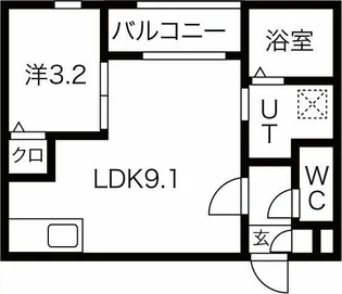 メイクス R 守山【1階】の間取り