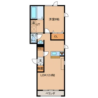リラコートC【2階】の間取り
