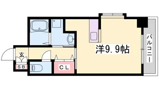 ジアコスモ神戸三宮【3階】の間取り