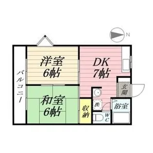 第5磯部コーポ【3階】の間取り