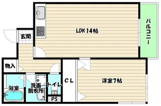 大阪府大阪市淀川区東三国2【マンション】の間取り