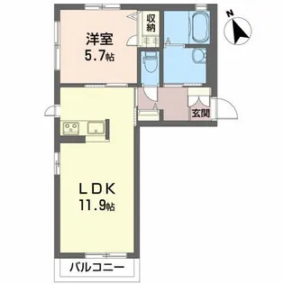 メゾン ド コンフォール I【1階】の間取り