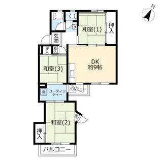 URくぬぎ台【4階】の間取り