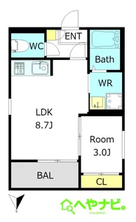 愛知県名古屋市中村区長筬町5【アパート】の間取り