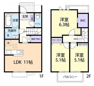 La Fraise Aの間取り