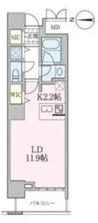 ロイヤルパークスタワー南千住【12階】の間取り