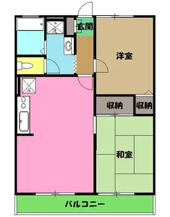 サンジュネスゆう【1階】の間取り