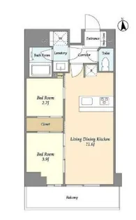 東京都中央区日本橋馬喰町2【マンション】の間取り