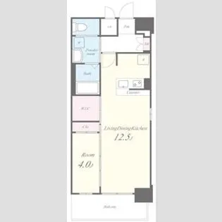 La CASA玉造【8階】の間取り