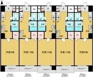 1Kの間取り画像