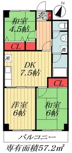 アミカル高橋【5階】の間取り