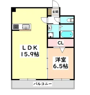 ラポール新安城【1階】の間取り
