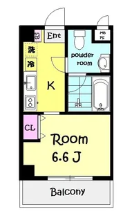 1Kの間取り画像