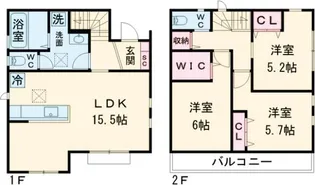 東京都世田谷区上北沢1【一戸建】の間取り