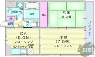 ボヌール1【3階】の間取り